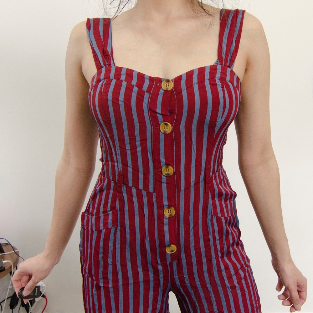 Striped Jumpsuit